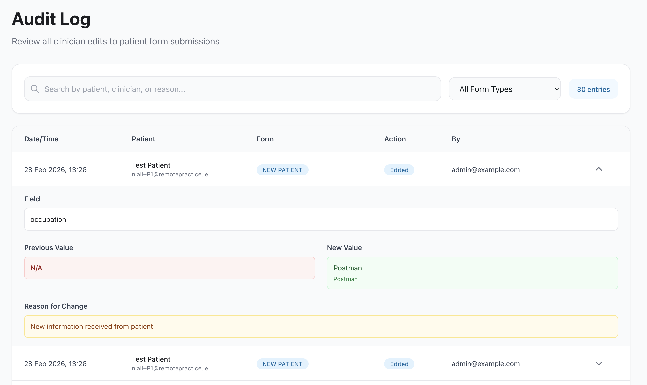 SmartFlow ADHD configurable email template editor for clinical communications